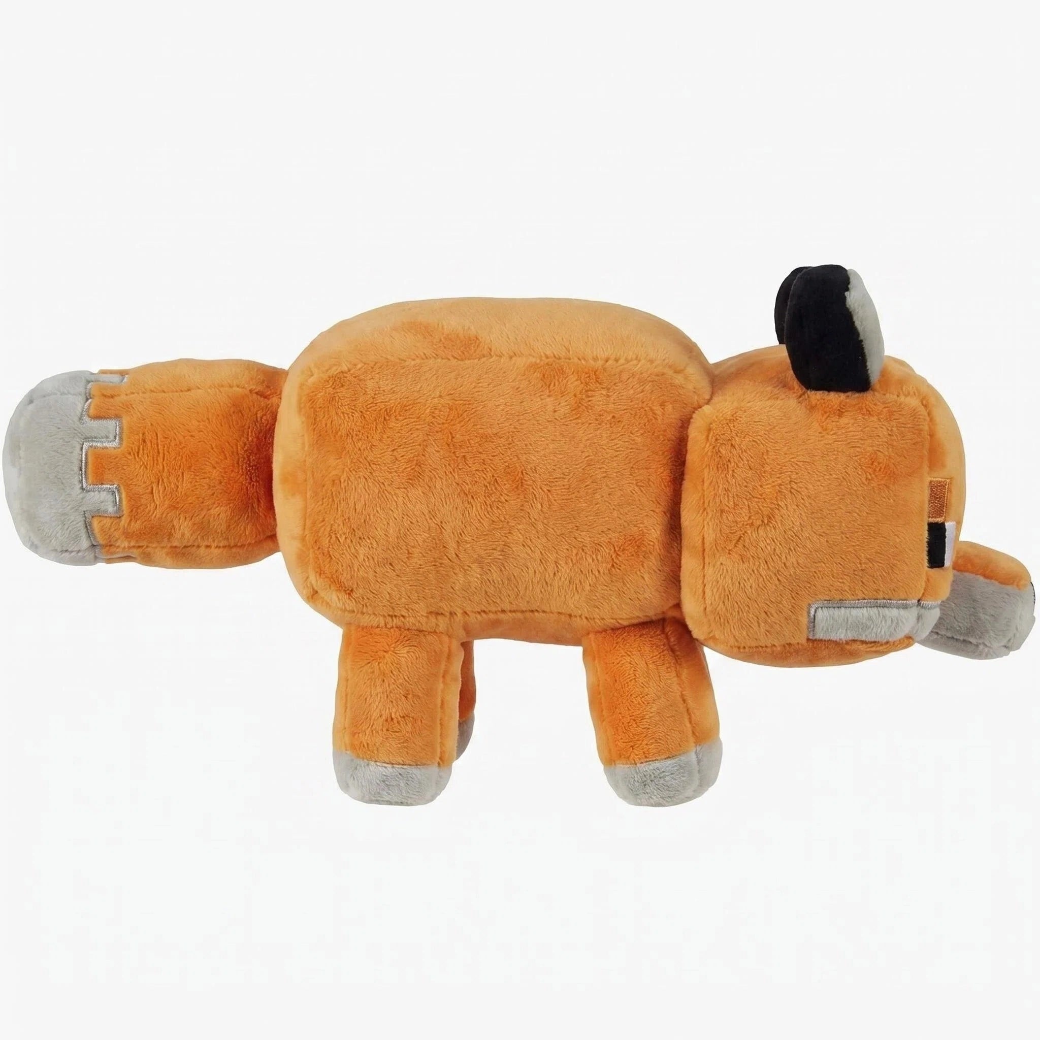 The ZoDoll Minecraft Fox Plush is a cute blocky fox stuffed animal with gray feet, tail tip, and muzzle—perfect for fans seeking a game-inspired plush toy.