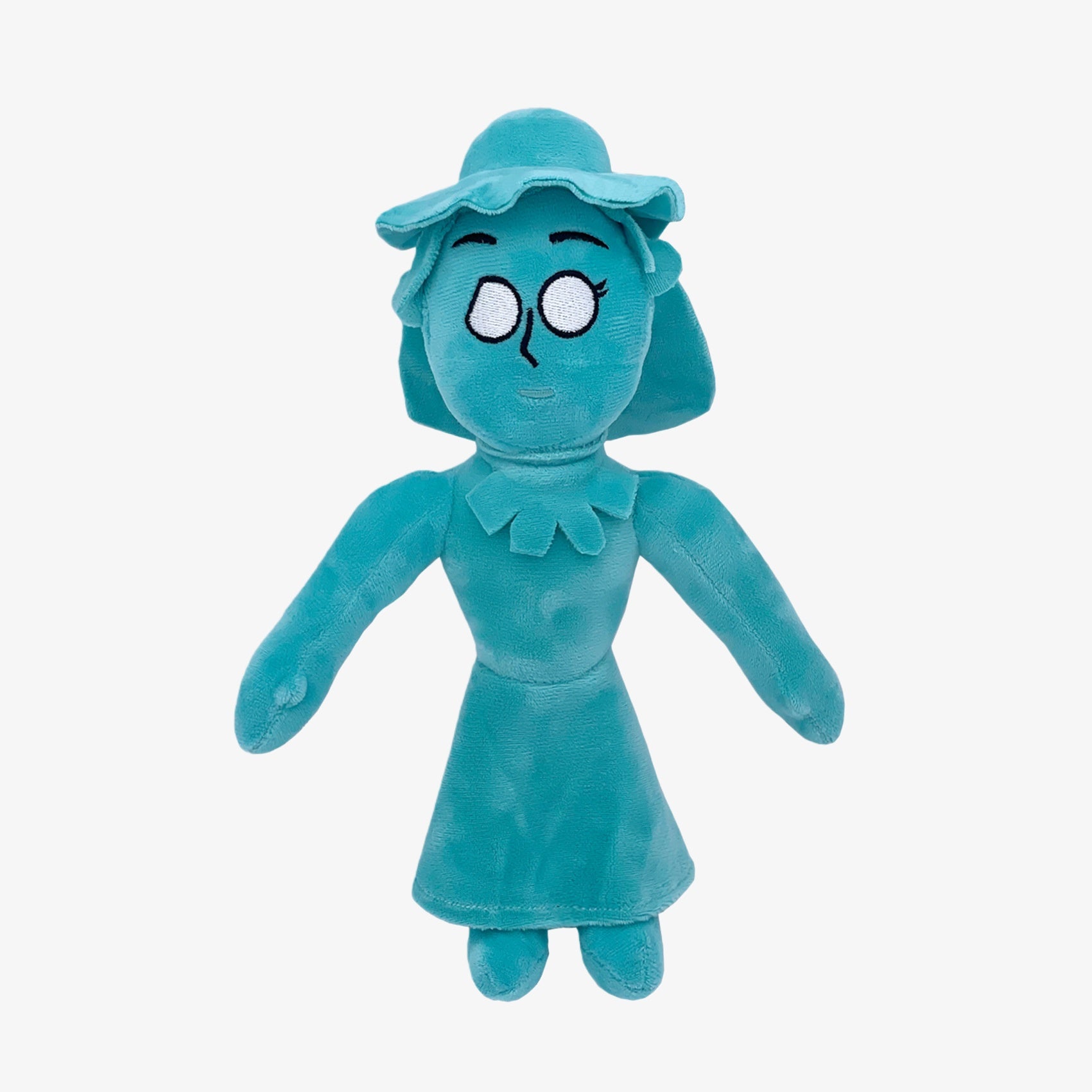 The Amazing Digital Circus Inspired Plush Toy is an 11-inch blue female cartoon character doll with a hat and embroidered features, shown on a plain white background.
