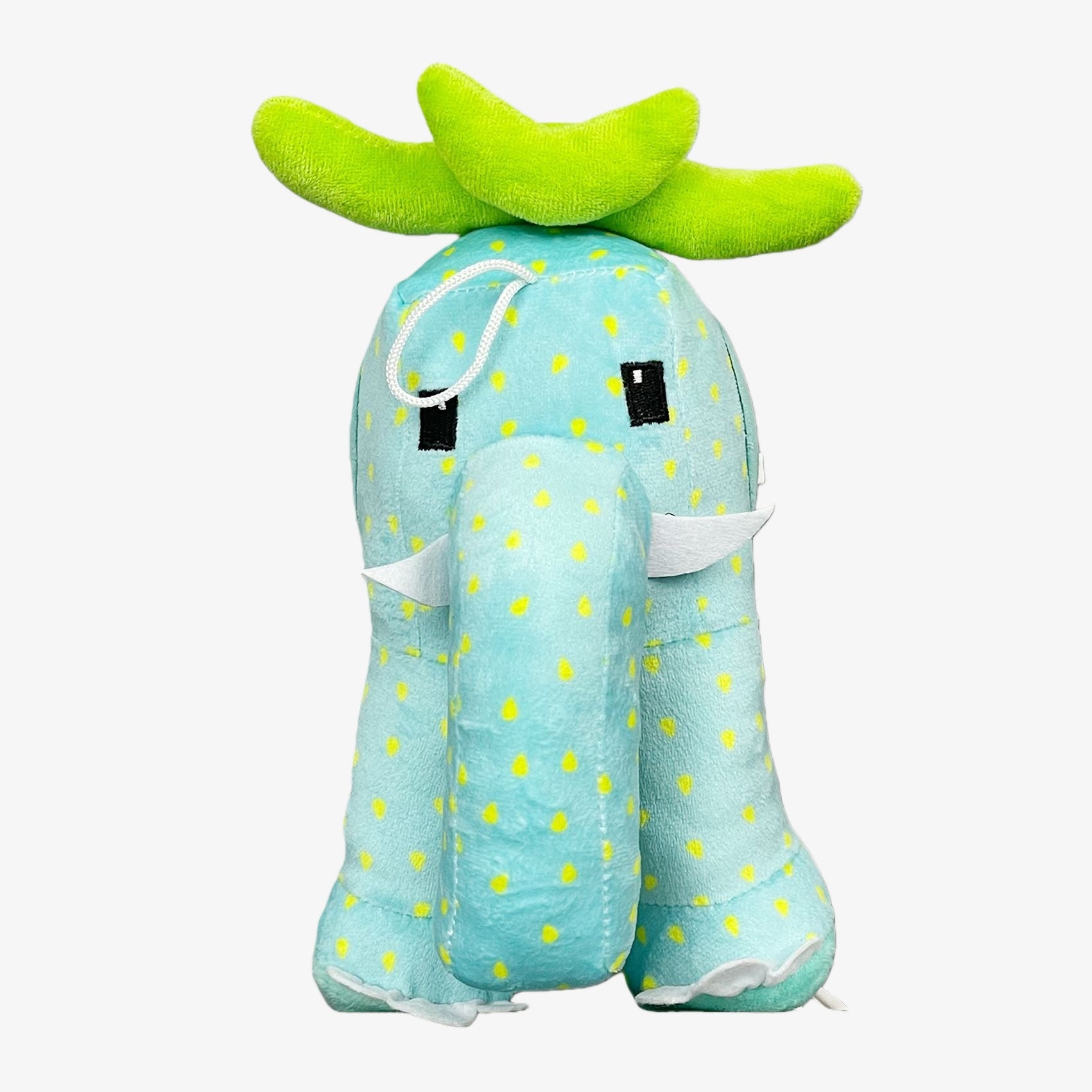 The Steal a Brainrot Inspired Strawberry Elephant Plush Toy is a 9.8-inch collectible animal plush with a trunk, available in two colors from Steal a Brainrot—a cute fruit-themed stuffed cartoon figure.