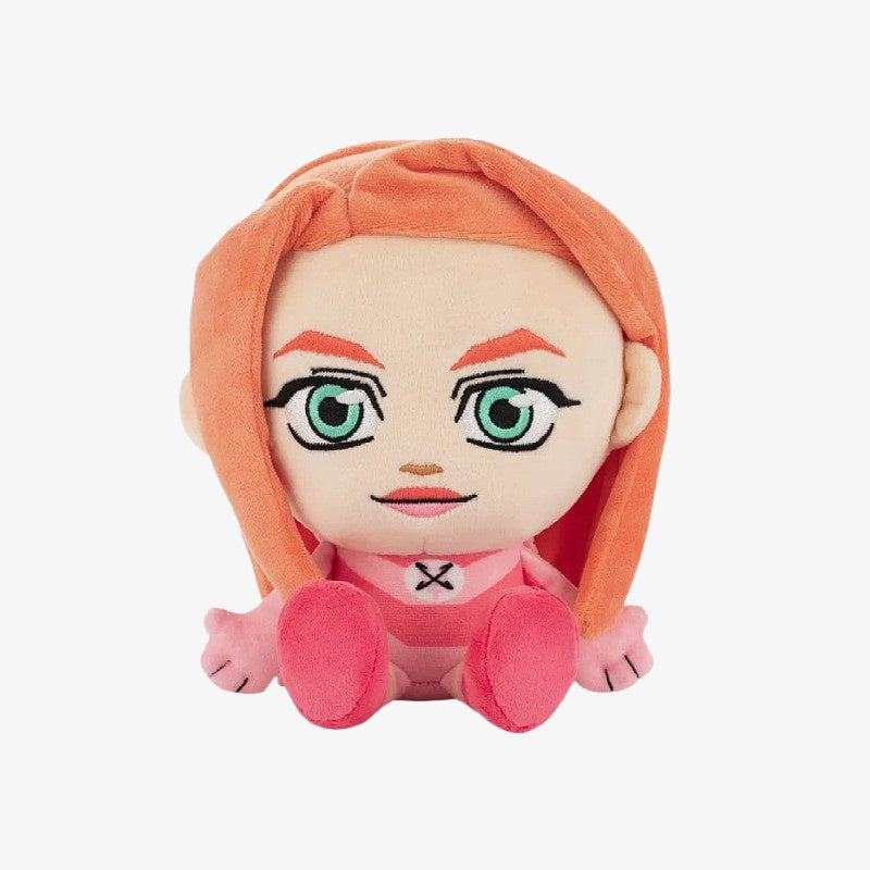 The ZoDoll Invincible Animated Series Plush Toy Collection features a soft superhero stuffed doll (18x20cm) with long orange hair, green eyes, and pink outfit—an ideal addition to any Invincible fan’s plush assortment.