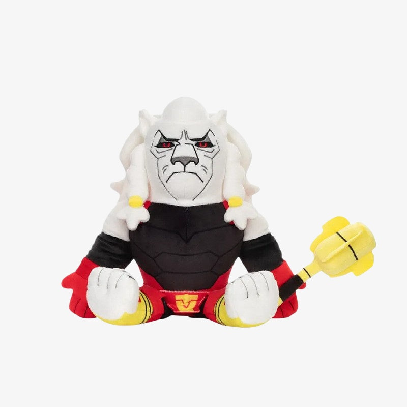 ZoDoll's Invincible Animated Series Plush Toy Collection features a soft, 18x20cm superhero stuffed doll in black, red, and yellow armor with a yellow staff—ideal for Invincible plush fans.