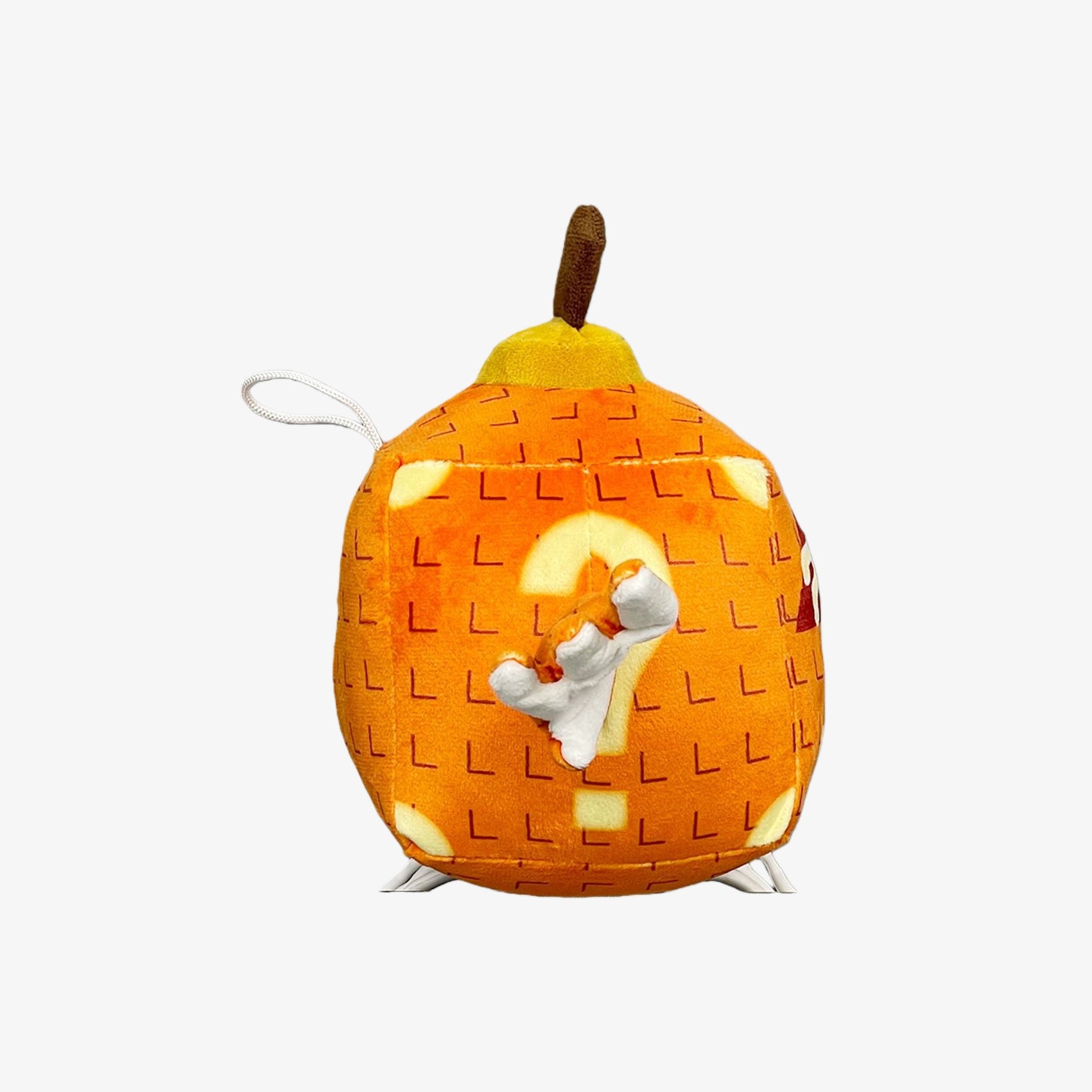 The Steal a Brainrot Inspired Pumpkin Angel Cube Plush Toy is a 7.1-inch orange square plush with wings and question mark eyes—a cute collectible Halloween cartoon figure, perfect for fans of unique stuffed dolls.