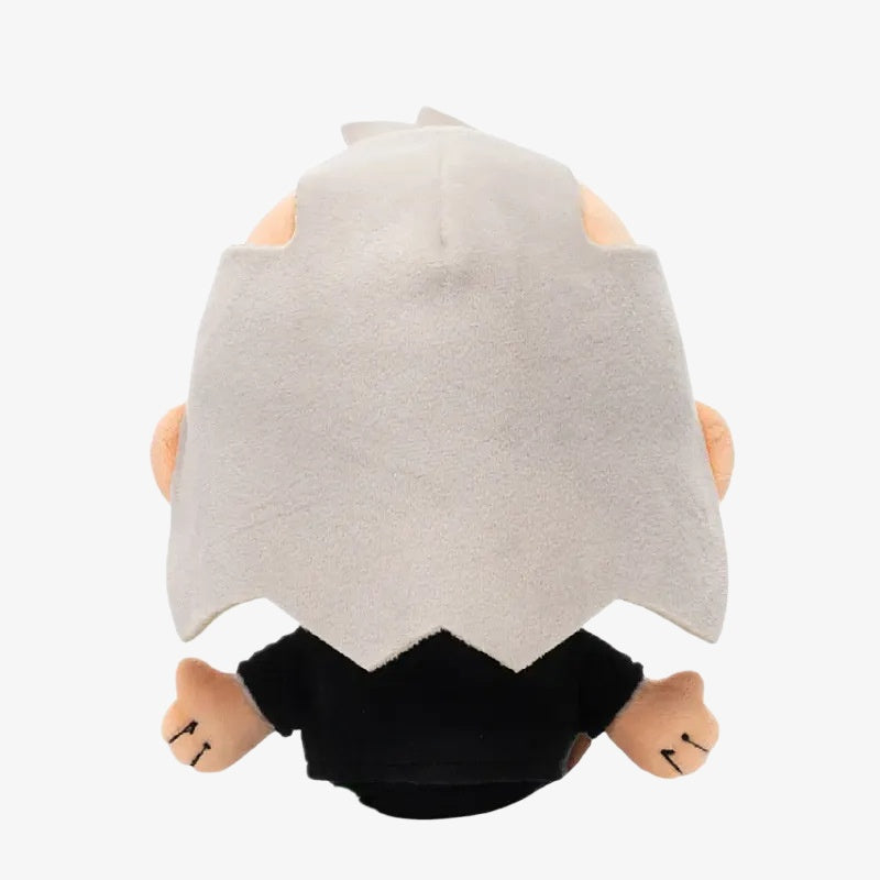 ZoDoll’s Invincible Animated Series Plush Toy Collection – Soft Superhero Stuffed Doll (18x20cm) features a plush in black attire, with a large light gray head covering and small arms—ideal for Invincible fans and collectors.