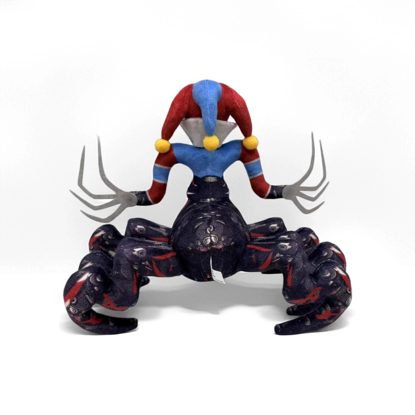 The ZoDoll Prototype Plush is a 32cm soft stuffed toy inspired by Poppy Playtime, featuring a spider monster design with metal claws and a jester hat—perfect for horror plush collectors and fans of Poppy Playtime.