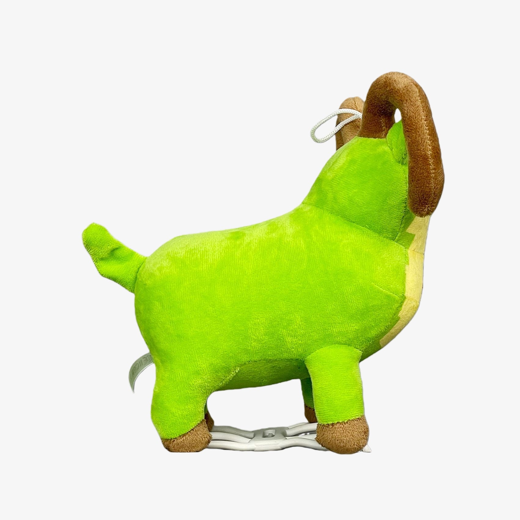 The Steal a Brainrot Inspired Green Ram Plush Toy is an 8.3-inch, horned cartoon goat plush in pixel style—an adorable collectible for animal plush enthusiasts.