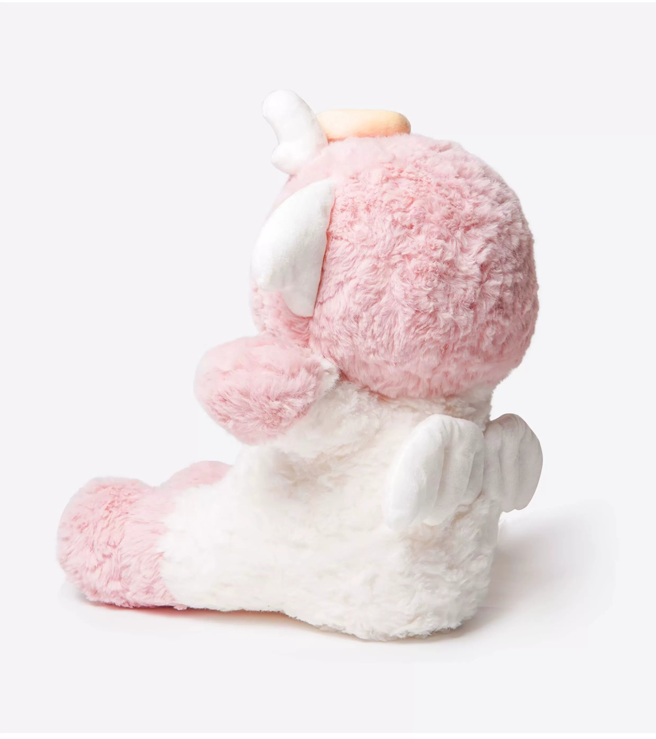 ZEIO Angel Lamb Plush Toy 30cm features a soft pink and white cherubic sheep with wings and a halo—an adorable, cuddly addition to any collection.