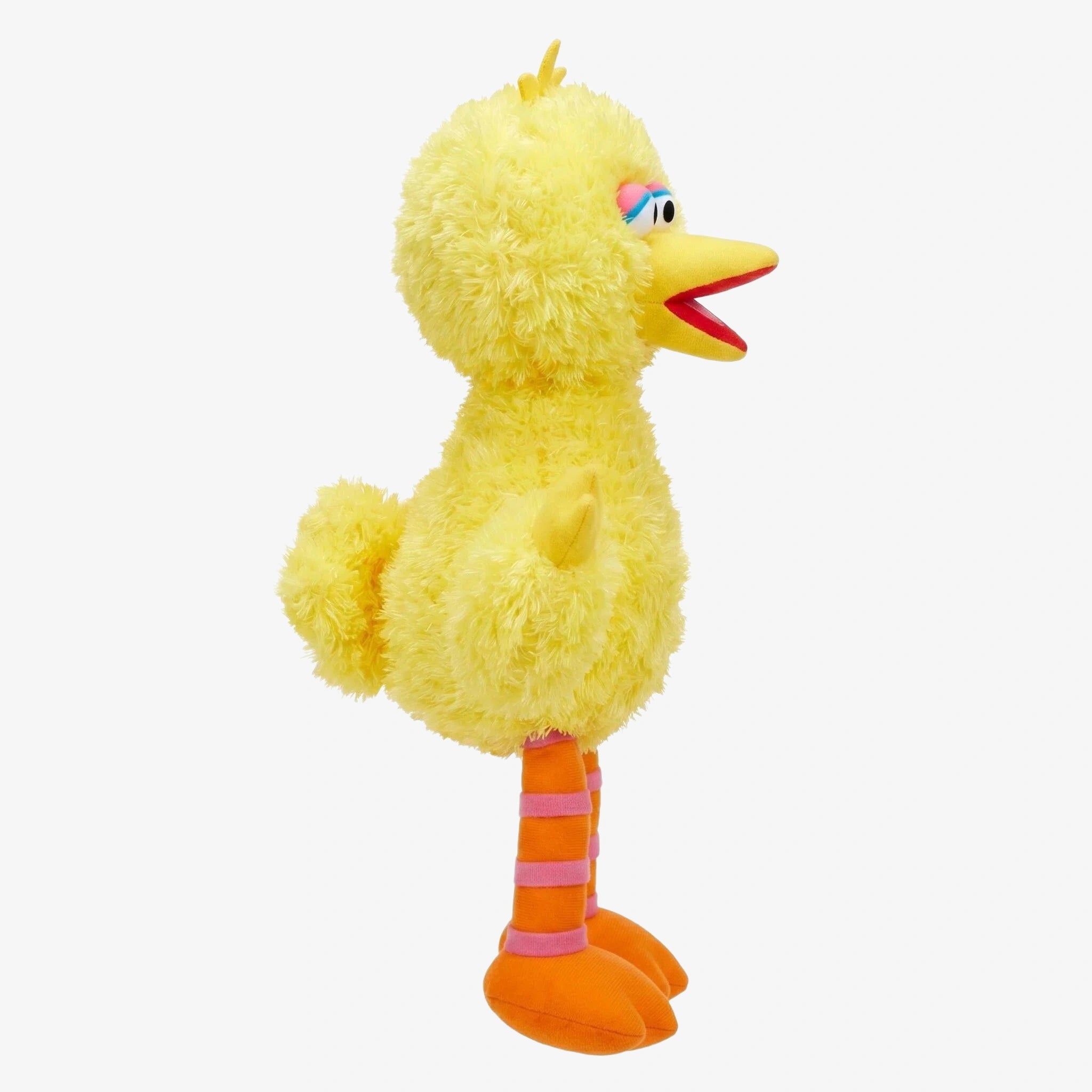 The ZoDoll Sesame Street Big Bird Plush is a 14-inch yellow stuffed animal with orange legs and striped socks—perfect for kids, collectors, and any Big Bird fan.