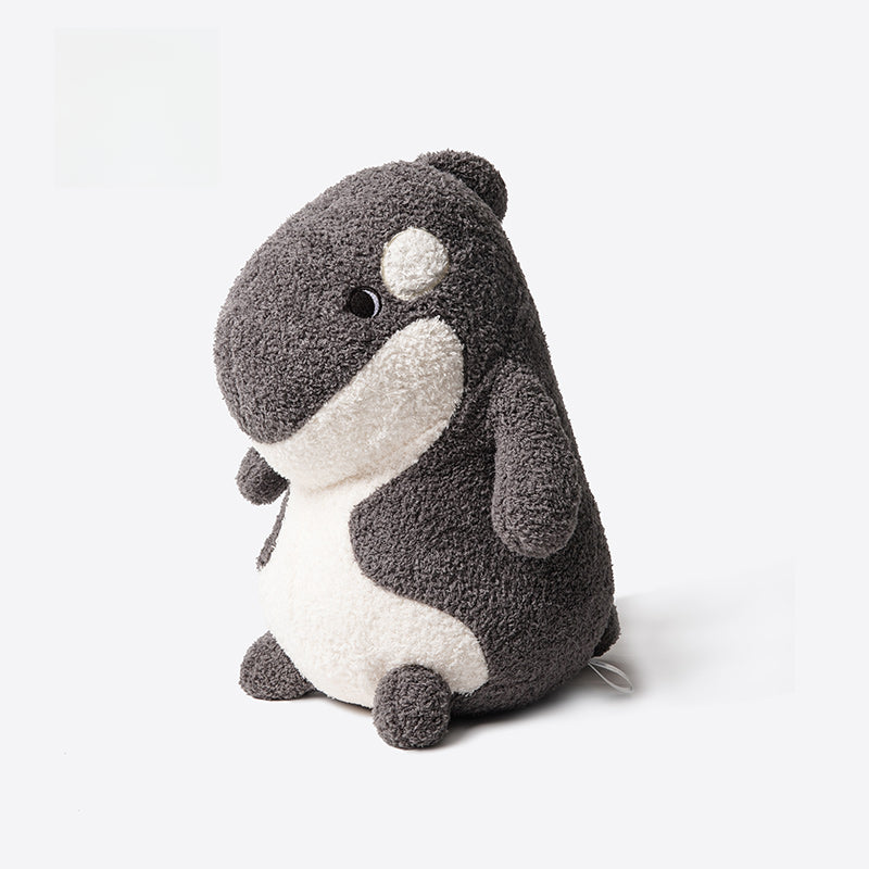 The ZEIO Orca Plush Toy 30cm is a soft, cuddly killer whale stuffed animal that sits upright on a white background—perfect for any marine-life plush collection.