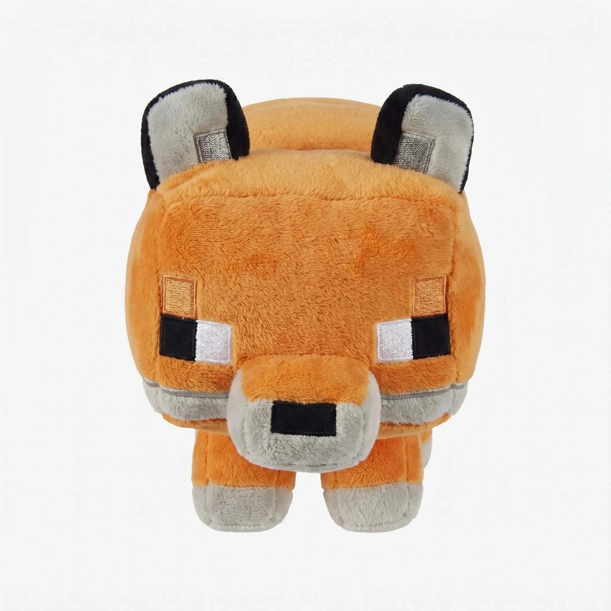The ZoDoll Minecraft Fox Plush – Cute Blocky Fox Plush Toy Stuffed Animal features a cube-shaped body and pixelated details, perfectly capturing the game-inspired charm for all Minecraft fans.
